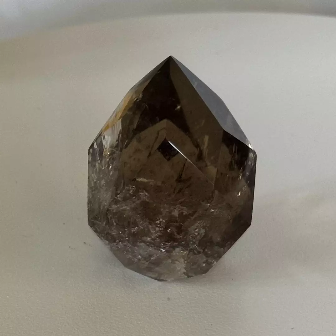 Smoky Quartz Faceted Teardrop from Brazil AAA + Quality thumbnail