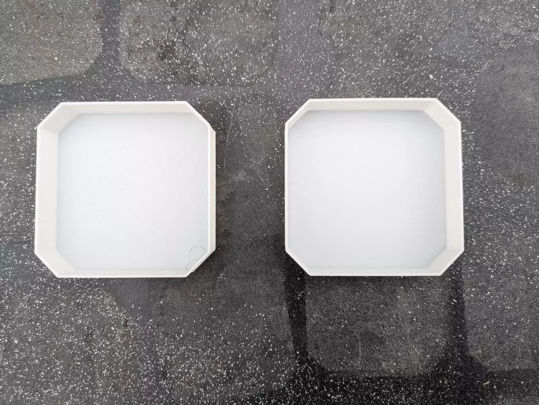 Set of 2 - medium drip trays - white thumbnail