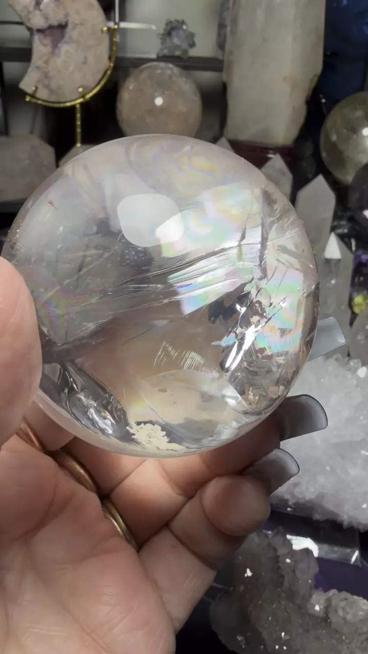 Clear quartz sphere 3” thumbnail