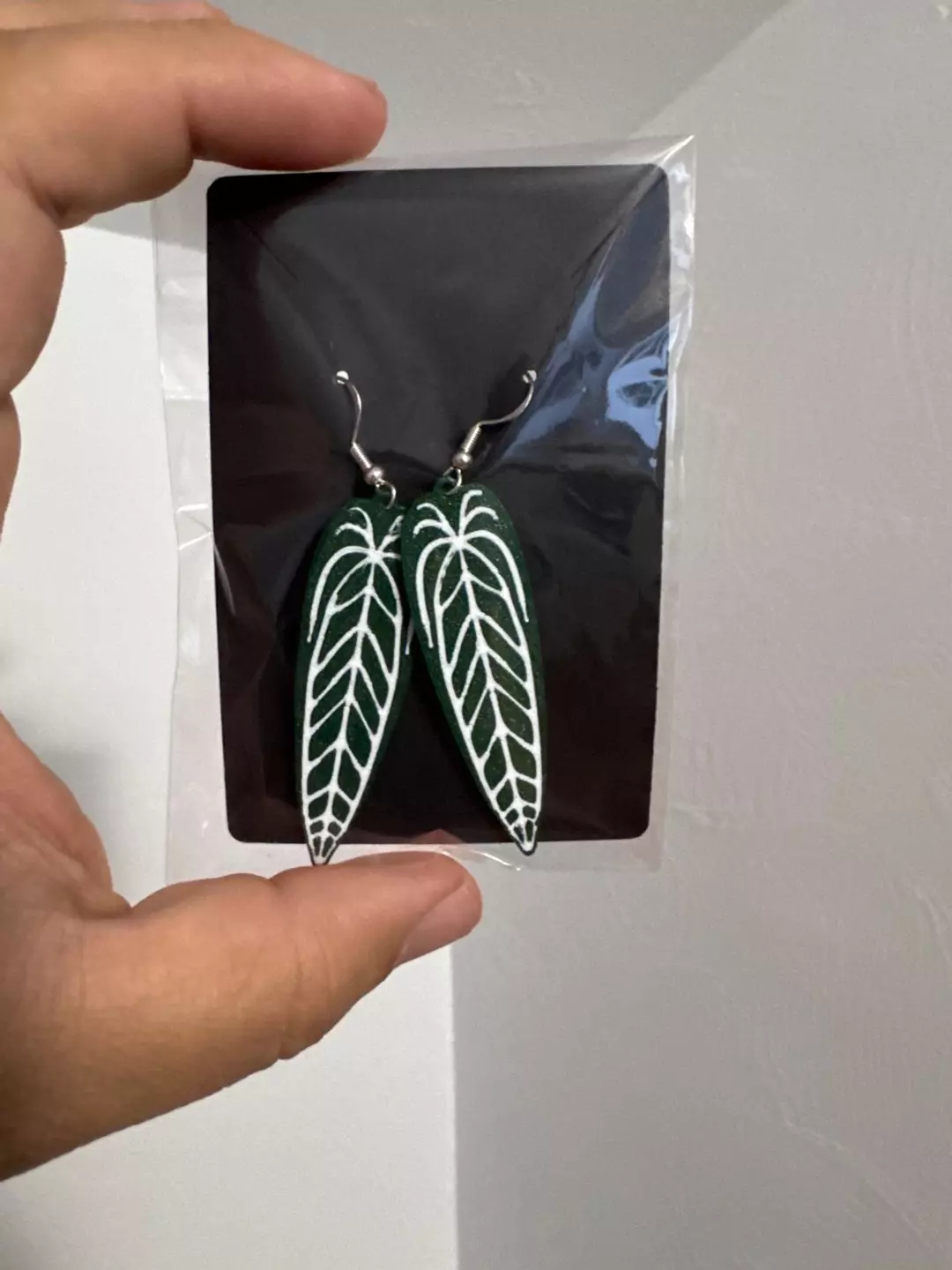 Queen Anthurium Earrings thumbnail