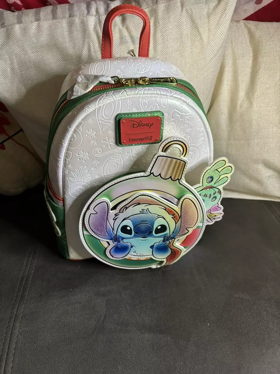 Stitch & Scrump Iridescent Holiday Ornament Mini Backpack thumbnail