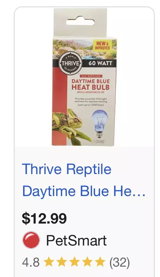 THRIVE daytime blue heat bulb thumbnail