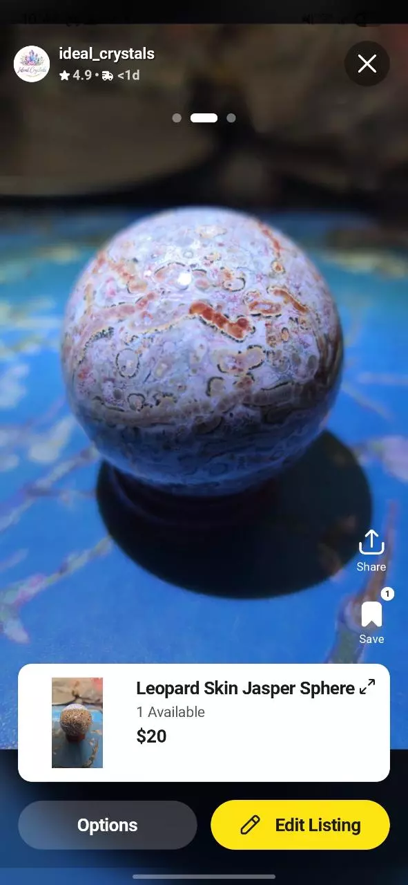 Leopard Skin Jasper Sphere thumbnail