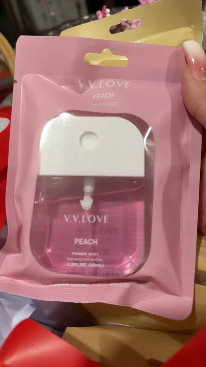 Peach hand sanitizer thumbnail
