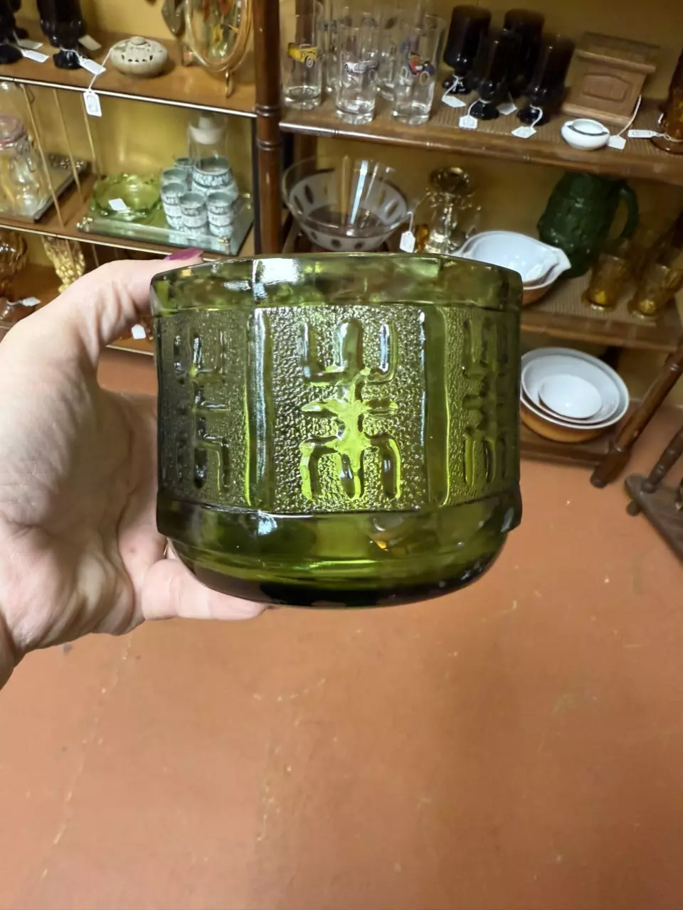 Green Aztec Bowl thumbnail