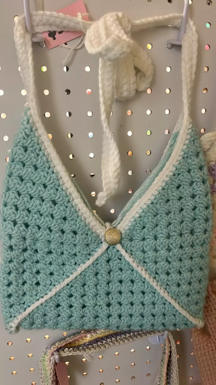 ✨Blue Crochet Envelope Bag✨ thumbnail