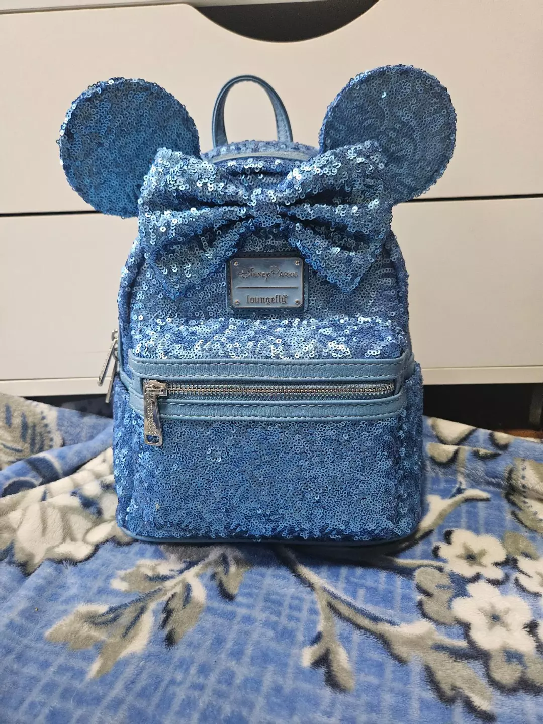 Blue Sequin Longefly Bag thumbnail