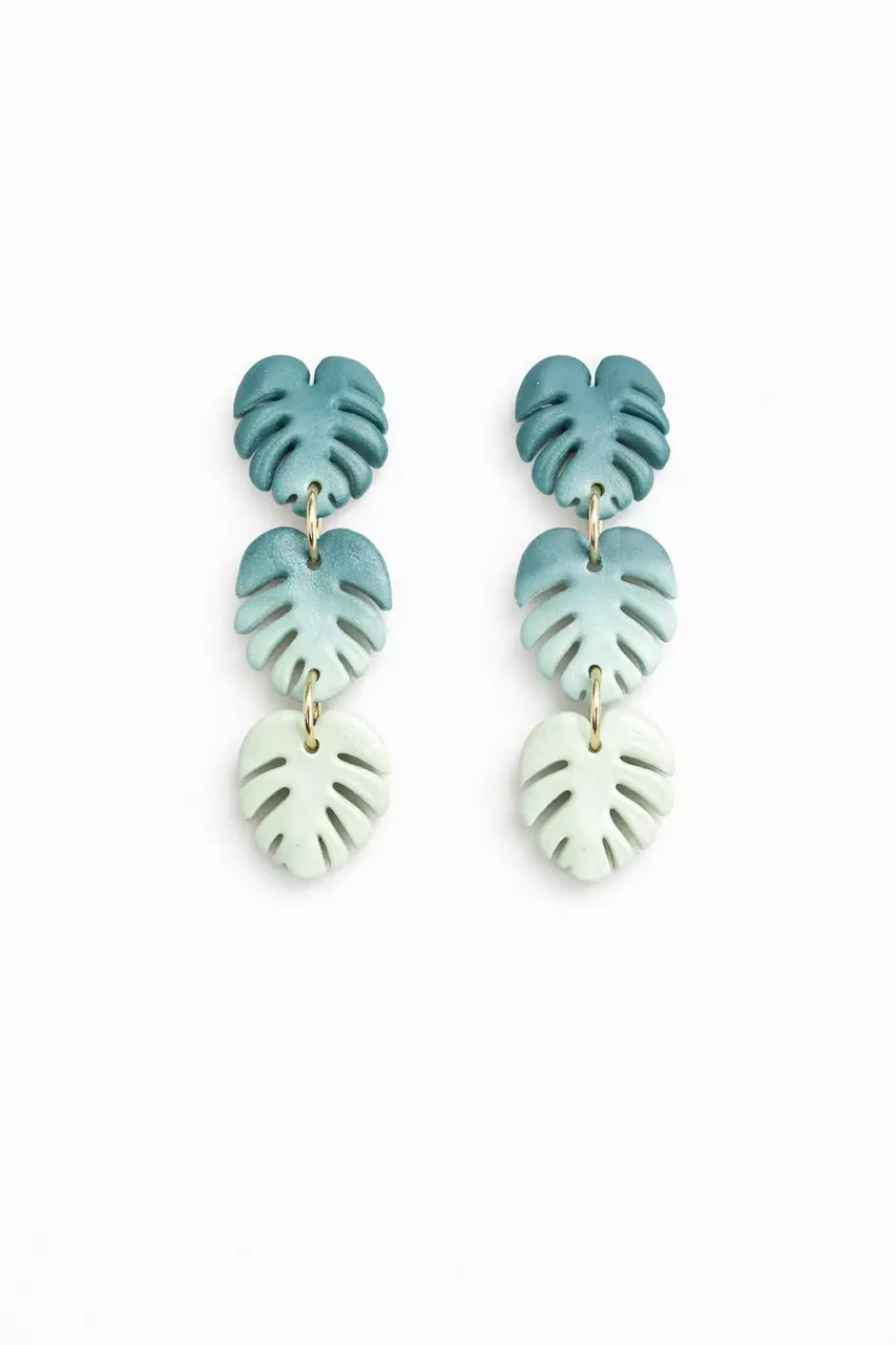 Gradient Monstera Dangle thumbnail