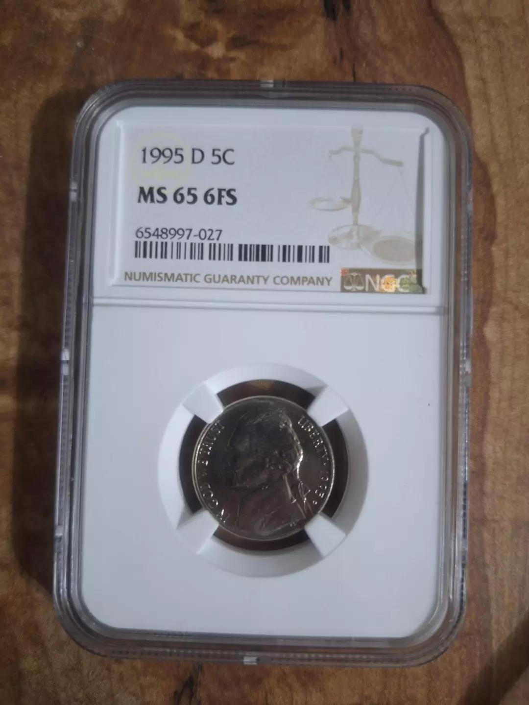 1995 D 5C NGC MS65 6FS thumbnail