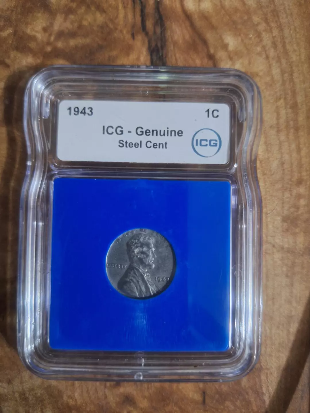 ICG 1943 steel cent blue core thumbnail