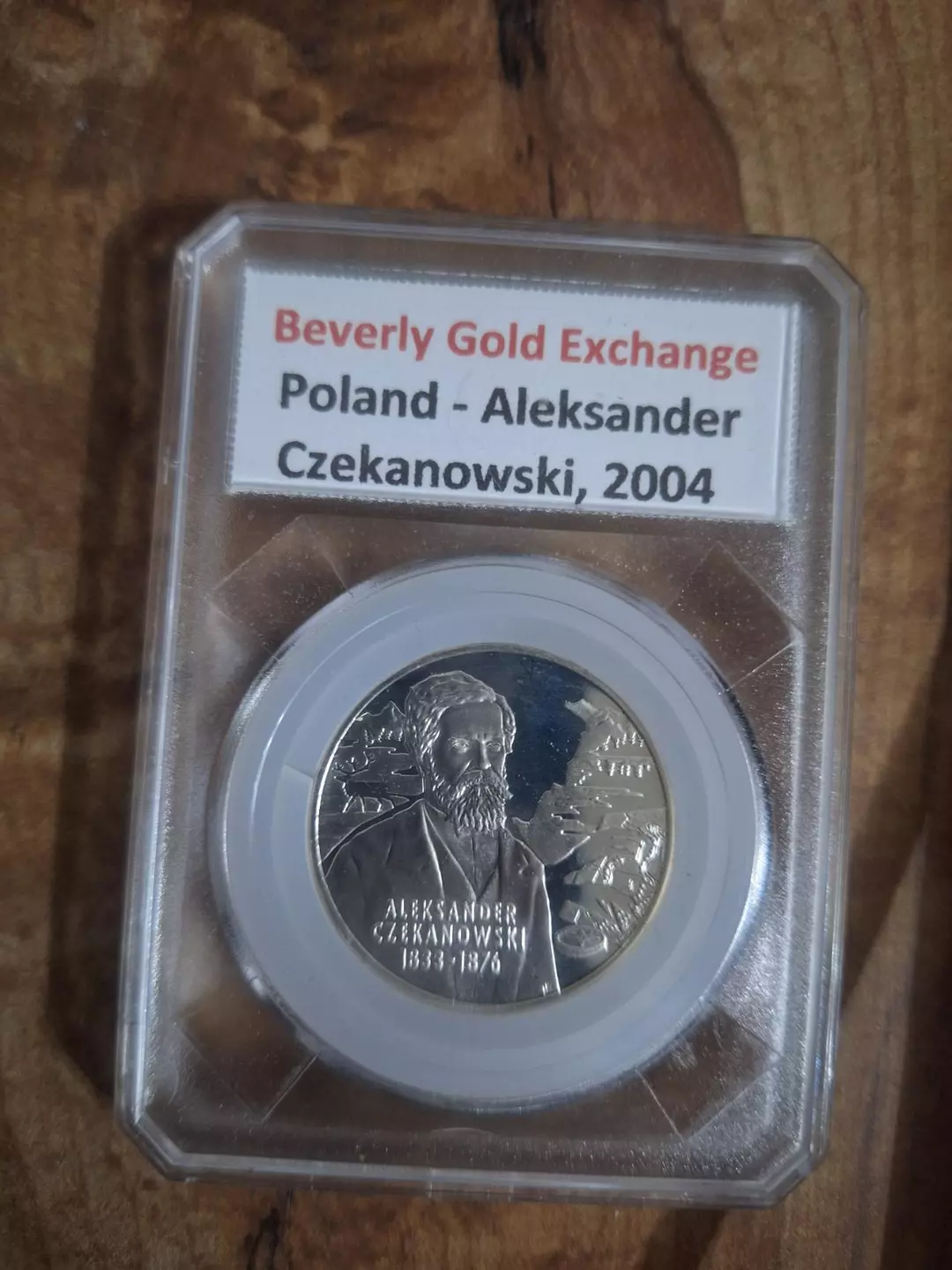 Poland 10 Zlotych 2004 Aleksander Czekanowski Proof Silver Coin thumbnail