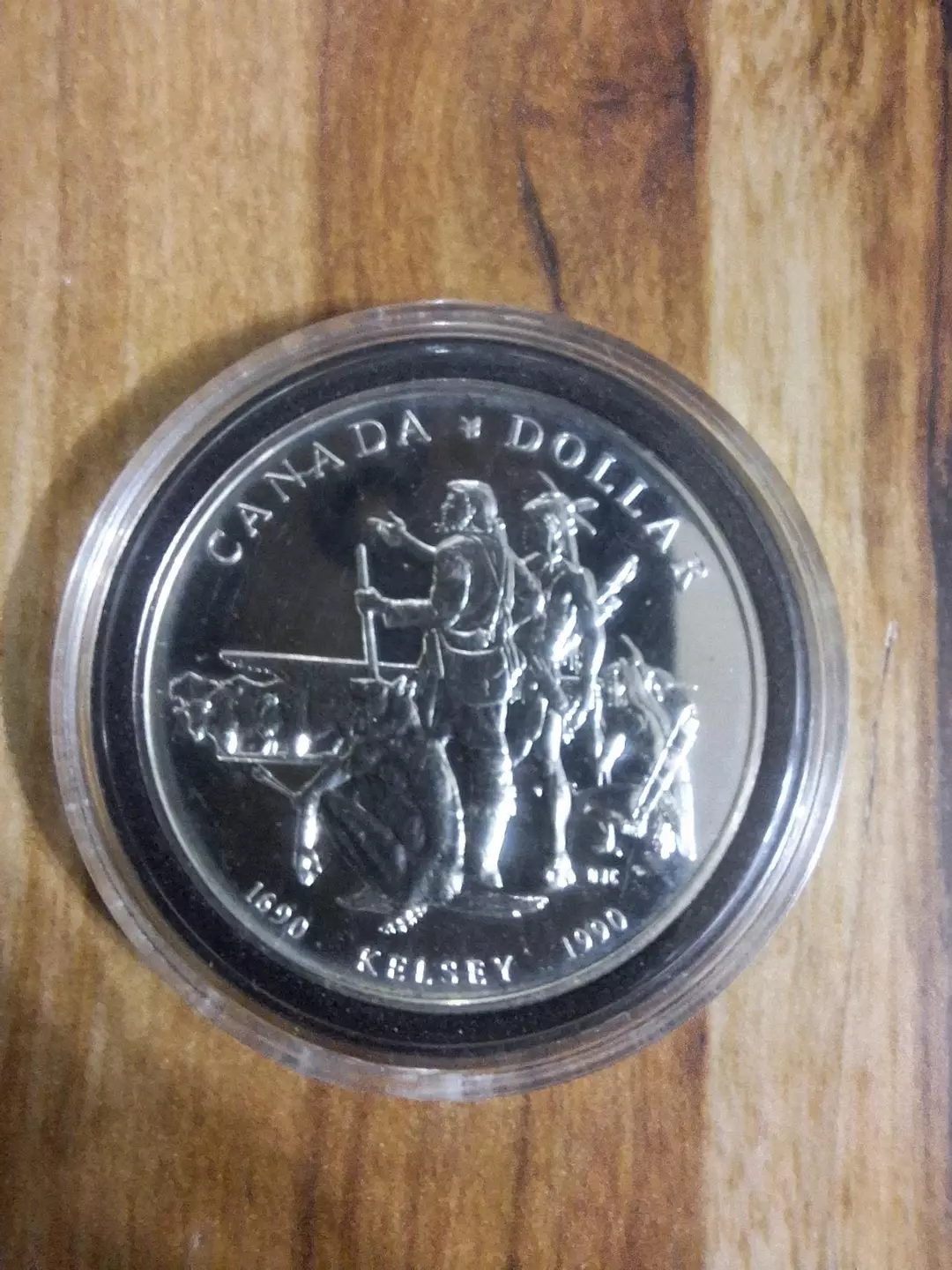 1990 Henry Kelsey Silver Canadian Dollar thumbnail