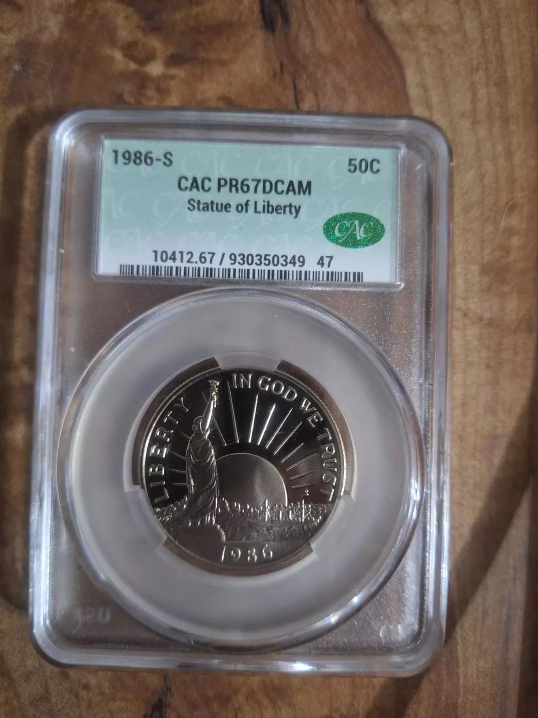 1986-S 50c Statue Of Liberty Half Dollar CAC PR67DCAM thumbnail