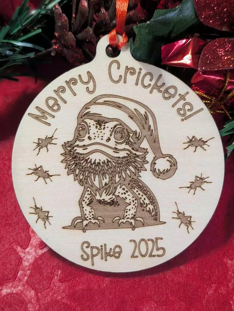 Bearded dragon personalized ornament thumbnail