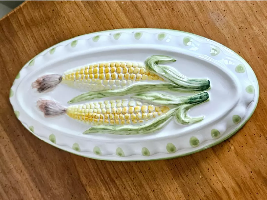 Ceramic Corn Mold Wall Decor Made in Italy thumbnail