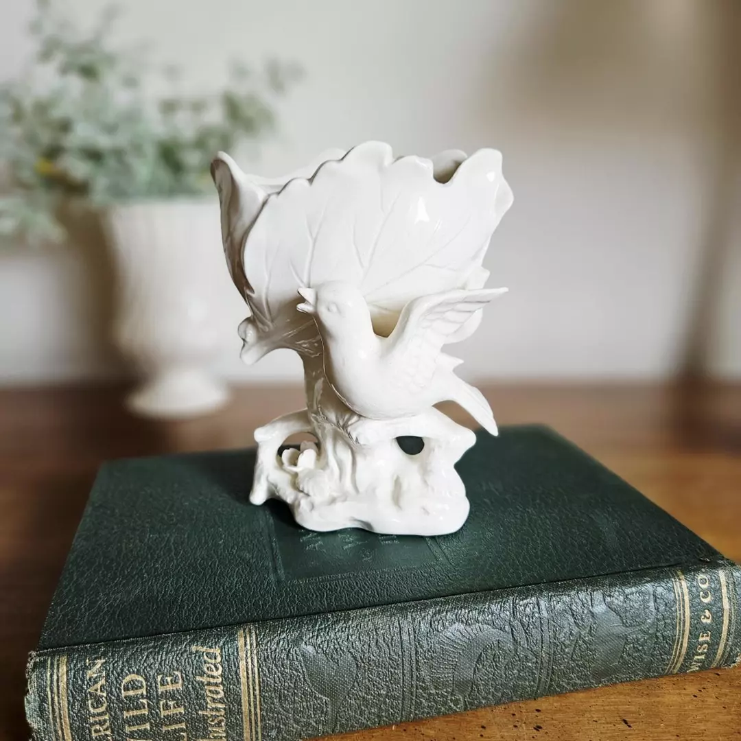 Mid Century Ceramic Bird Vase Planter thumbnail