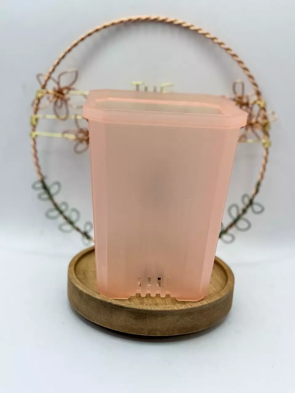 (set of 10) Tall Pink Opaque 4” Pot (~4” x 5”) thumbnail