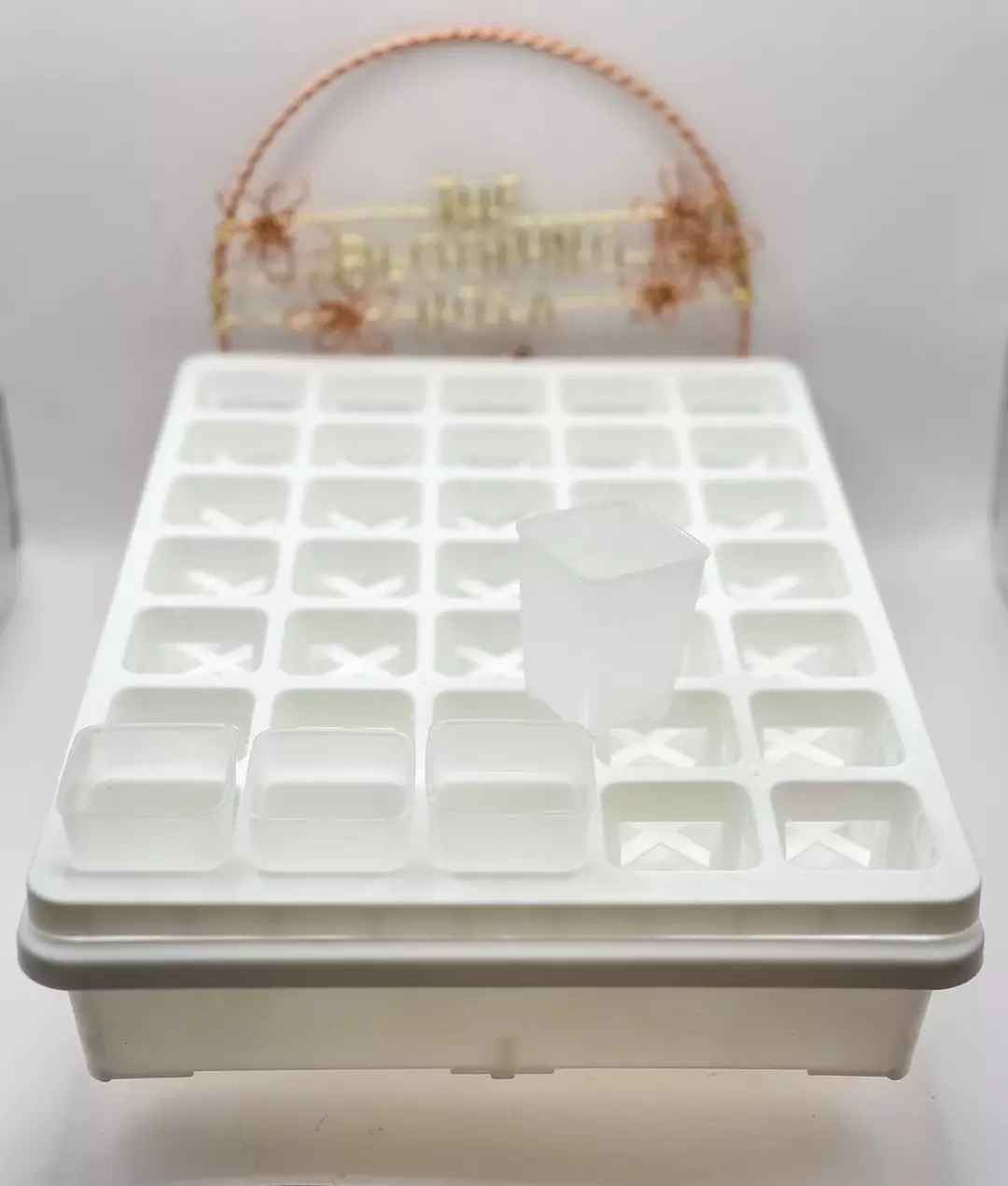 Full Set- 35 cell rack, tray, and (35) 1.5” pots thumbnail