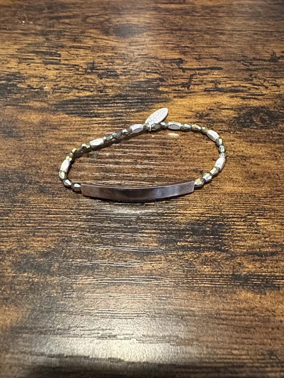 Plunder Delicate Metallic Gold Bead Bracelet thumbnail