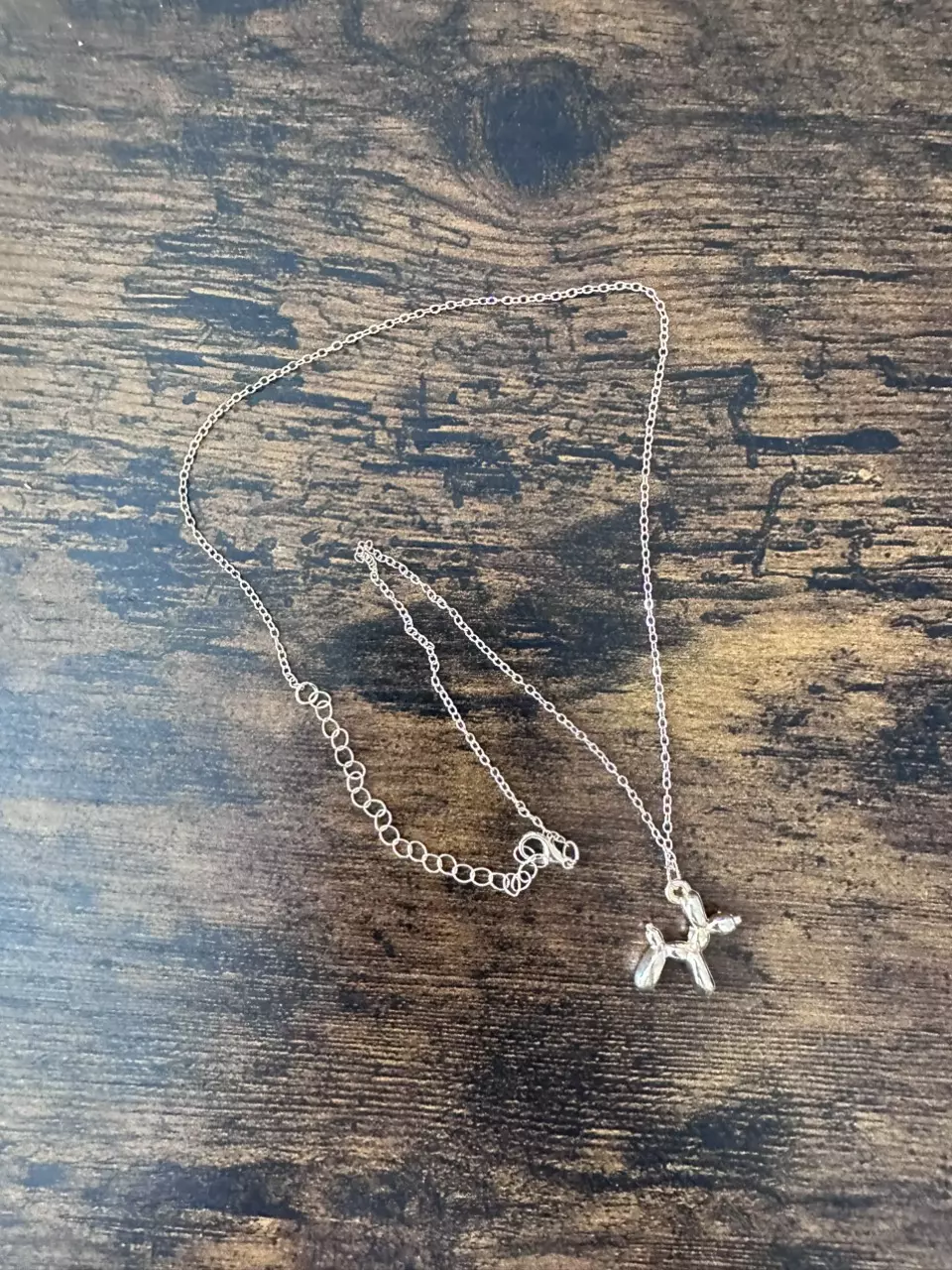 Gold-Tone Balloon Dog Necklace thumbnail