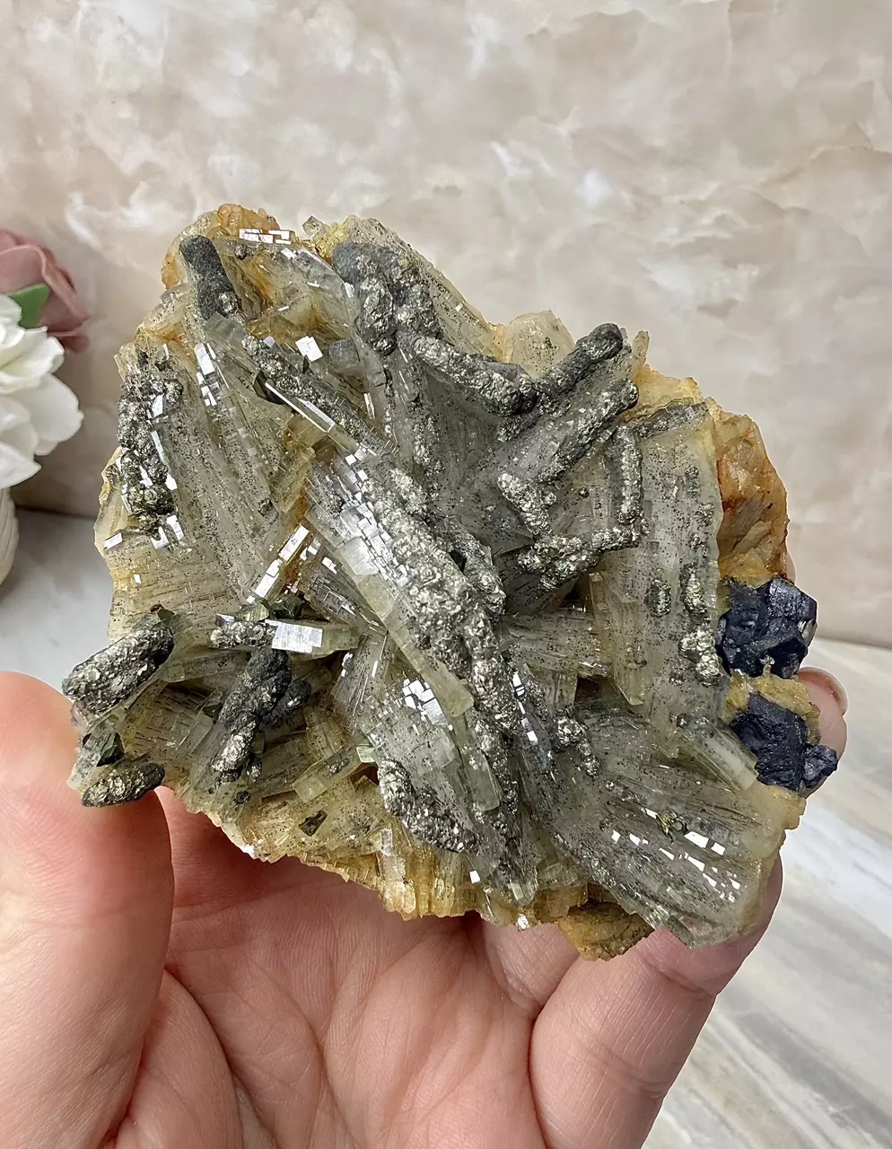 Barite & Pyrite Cluster from Morocco thumbnail