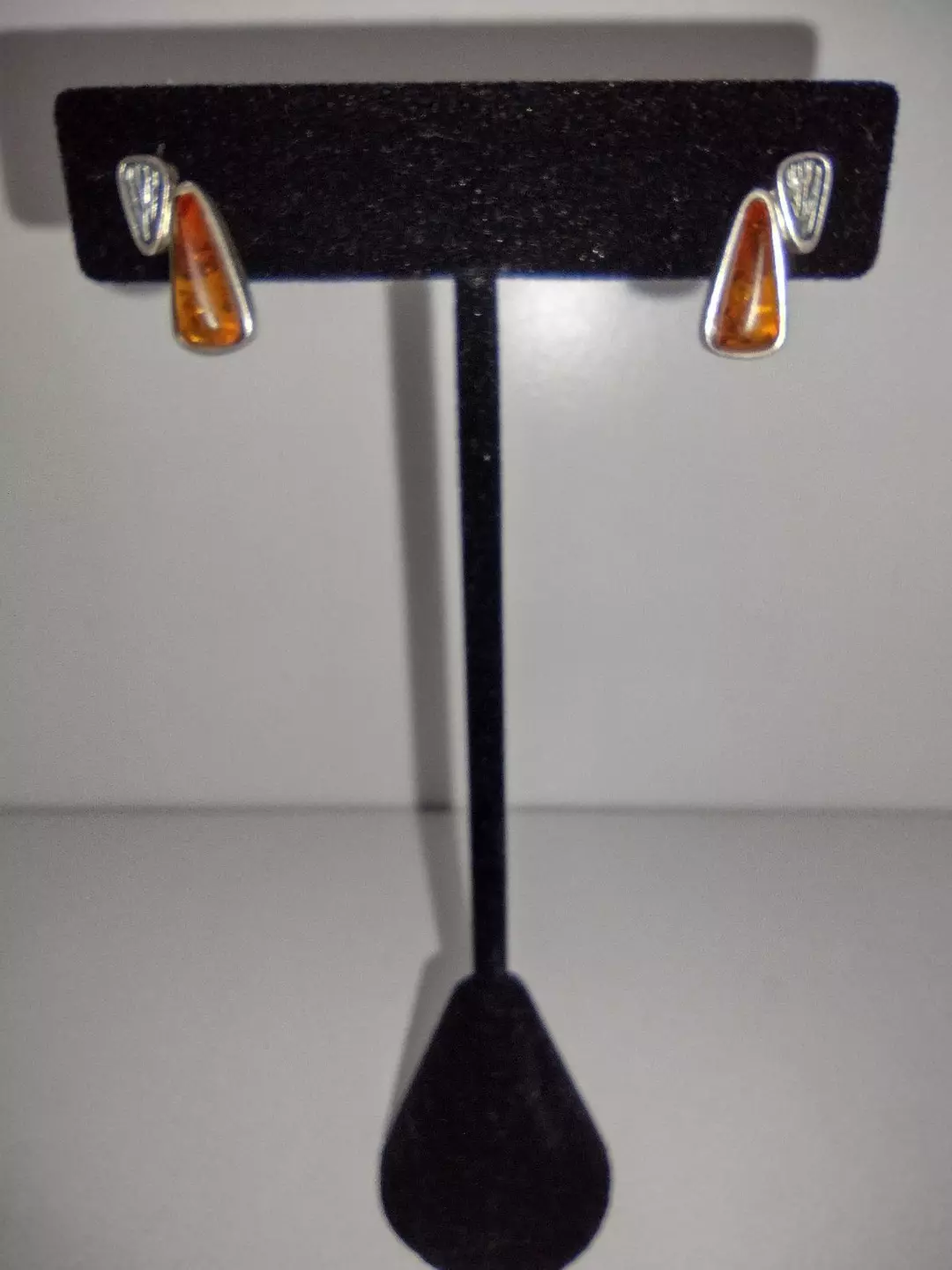Amber Stud Earrings thumbnail