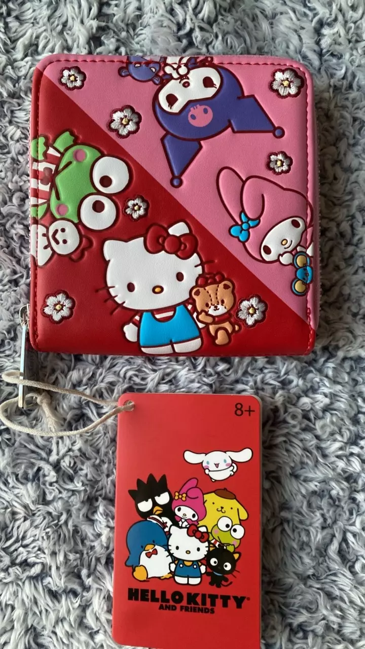 Loungefly Sanrio Hello Kitty & Friends Color Block Zip Around Wallet thumbnail
