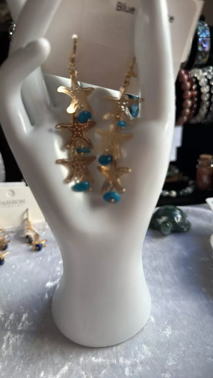 Blue Appetite Starfish Earrings thumbnail