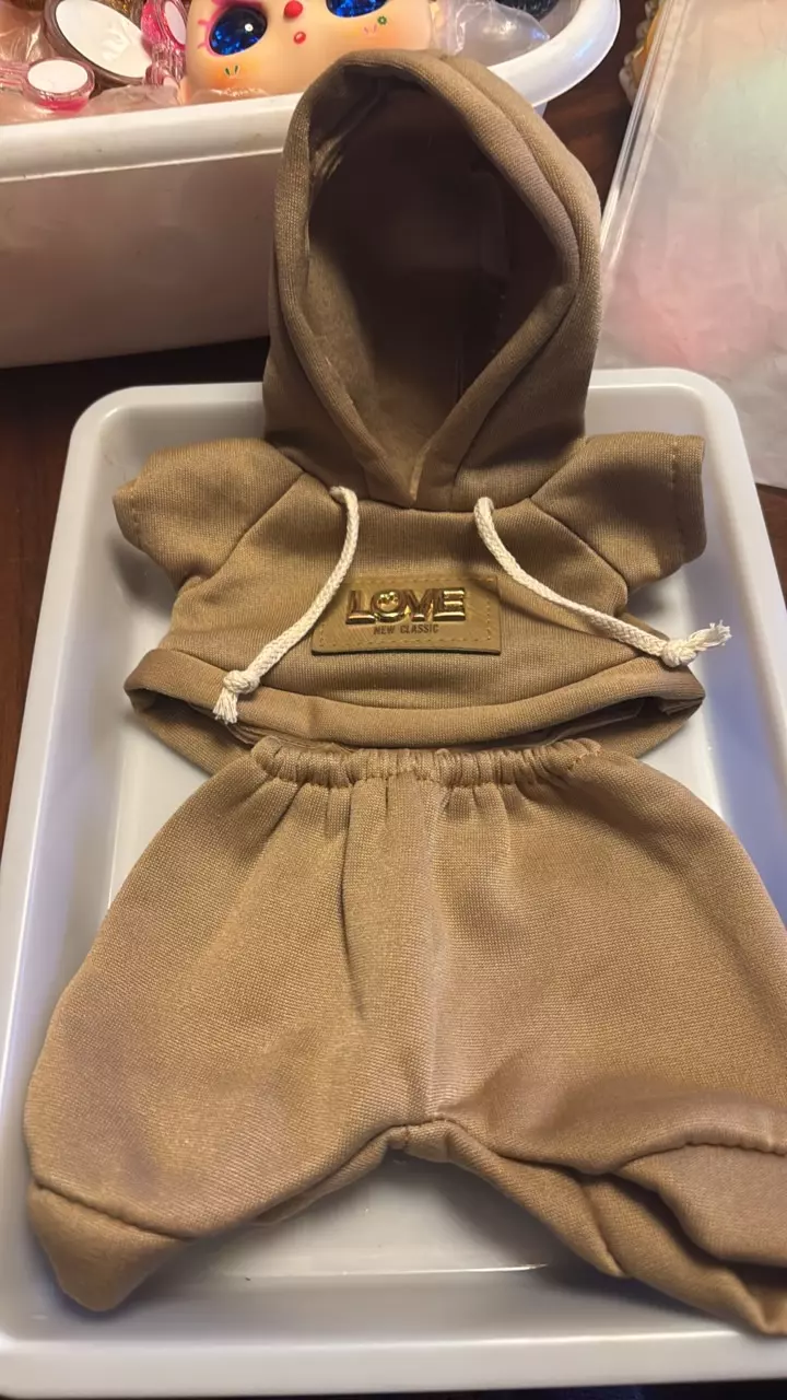 400% Baby Three Tan Sweatsuit thumbnail