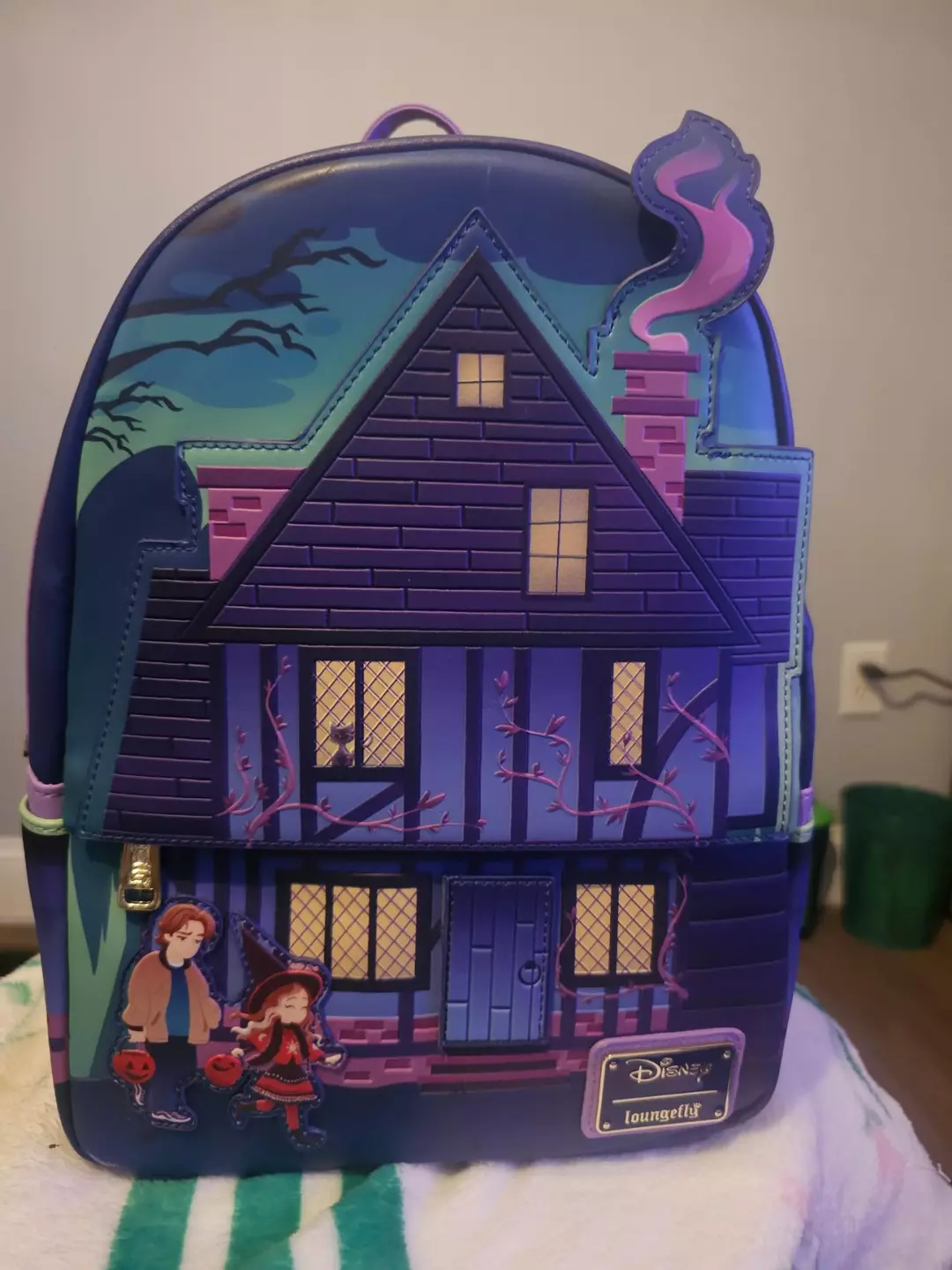 Loungefly Disney Hocus Pocus Sanderson Sisters' House Glow-in-the-Dark Mini Back thumbnail