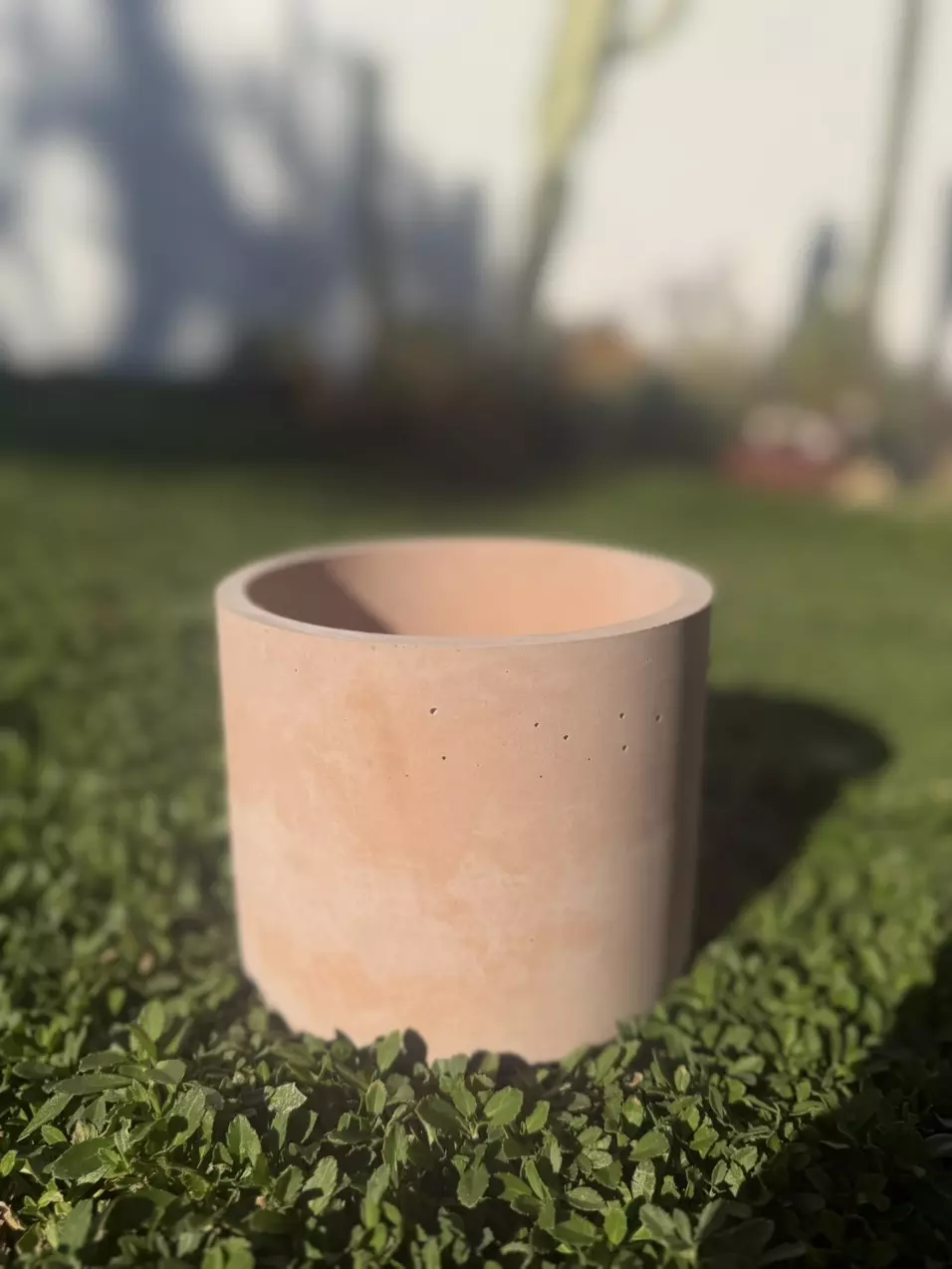 4.75" x 5.75"" Cylinder large cement pot thumbnail