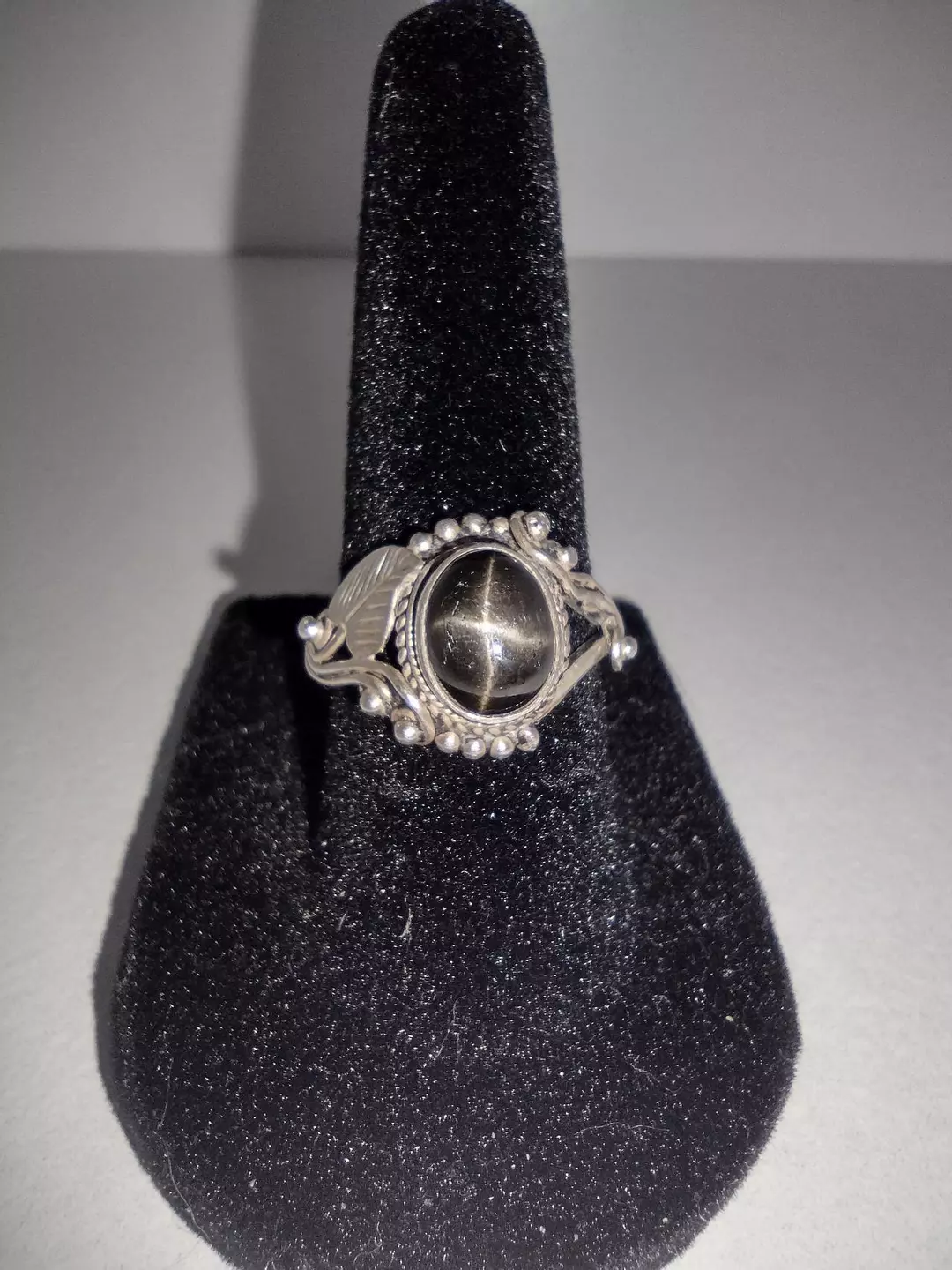 Black Star Diopside Ring Size 7 thumbnail