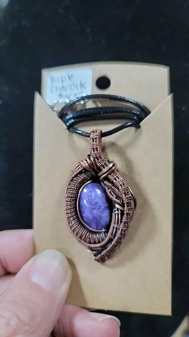 Purple Charoite pendant thumbnail