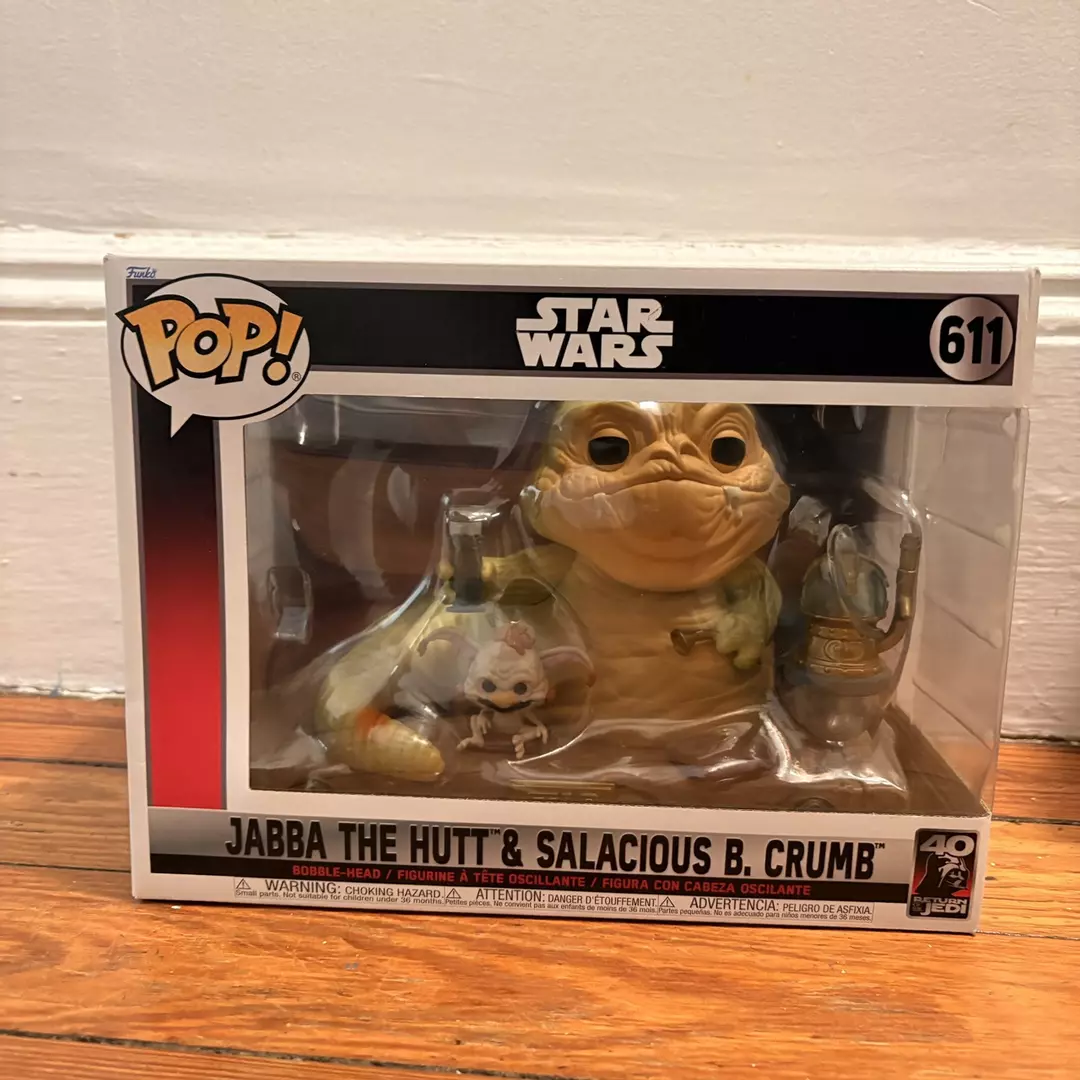 Funko Pop! Star Wars - Jabba The Hutt & Salacious Crumb (#611) thumbnail