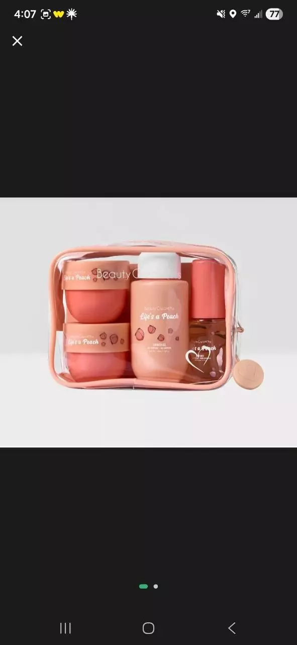 Beauty creations- Peach- lotion, body scru, body wash & spray thumbnail