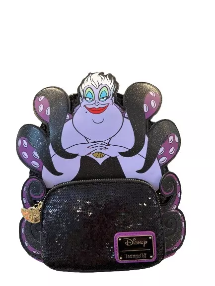 EXCLUSIVE HT Loungefly Disney Villains Ursula Sequin Backpack and Ears Set thumbnail