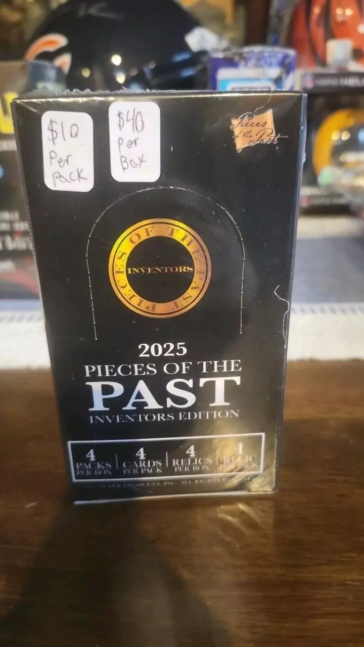 2025 pieces of the past - 4 card pack guaranteed historical relic hit thumbnail