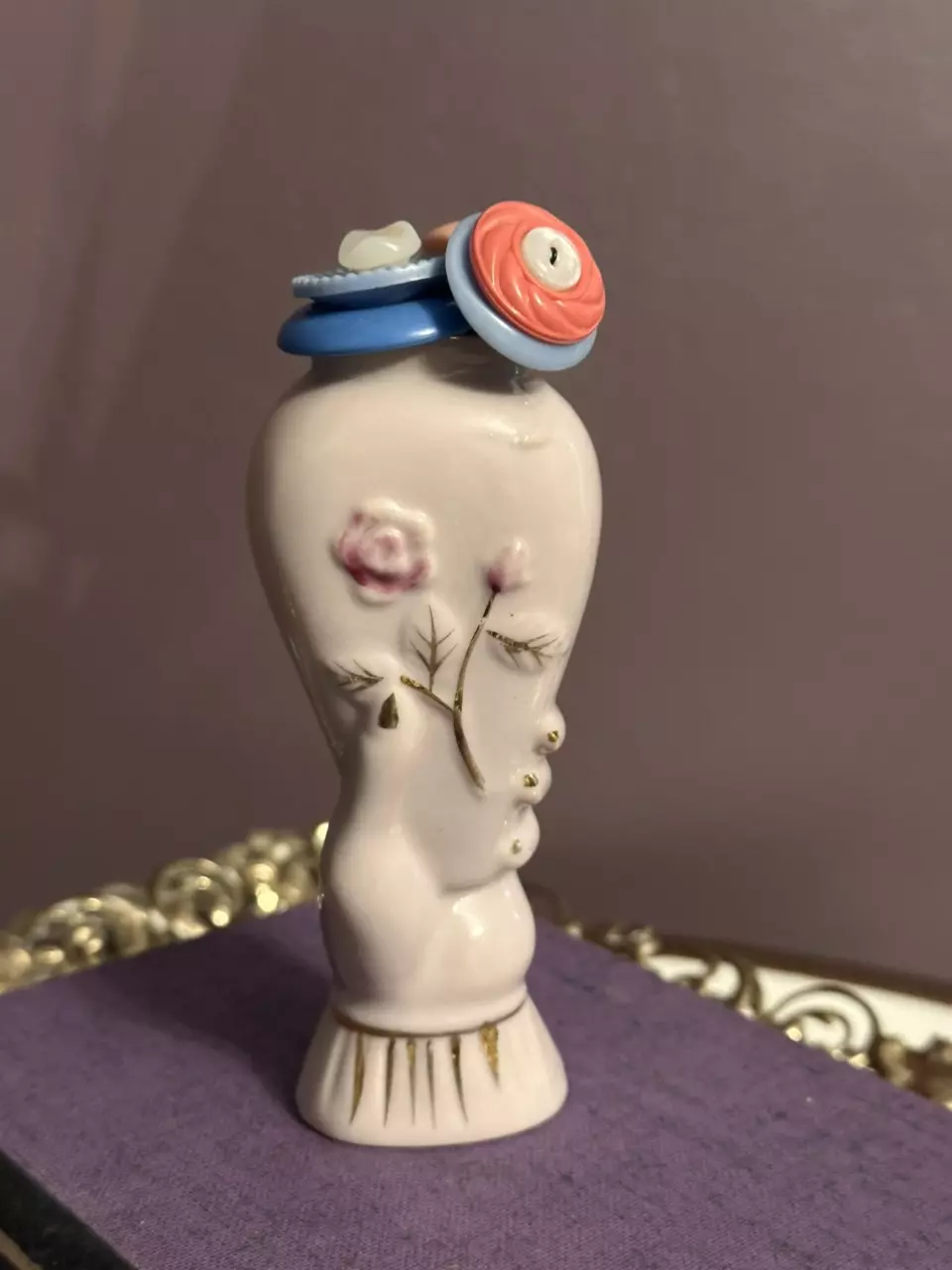 Vintage Hand Vase + Button Bouquet thumbnail
