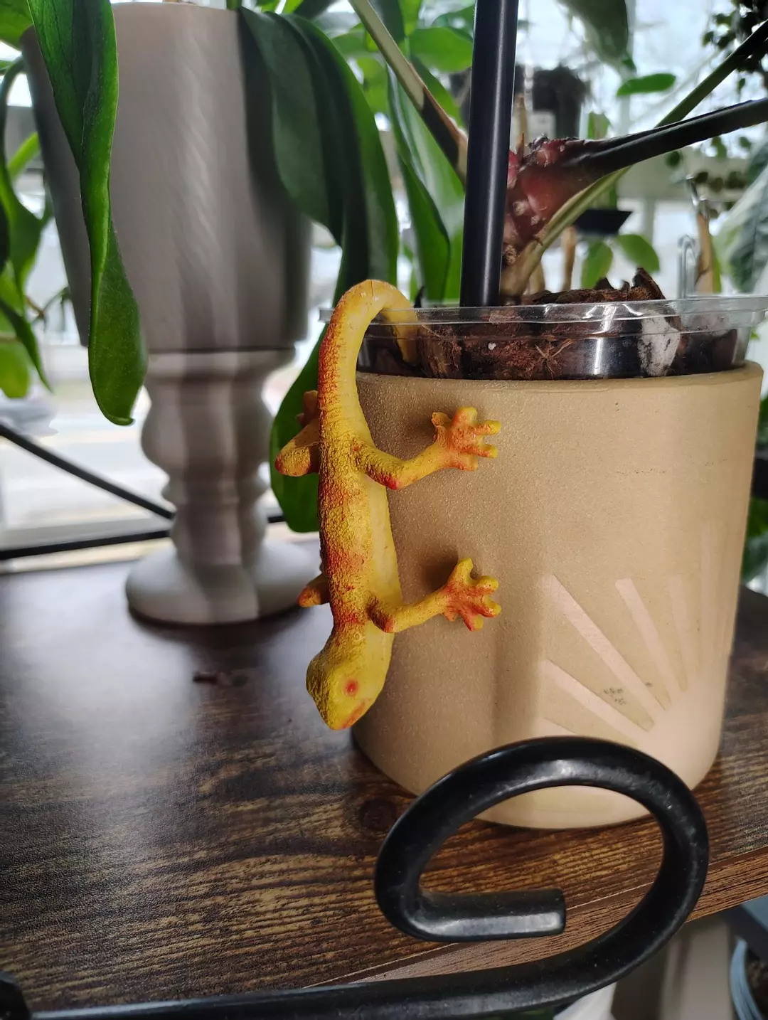 Yellow/Orange Gecko Pot Pal thumbnail