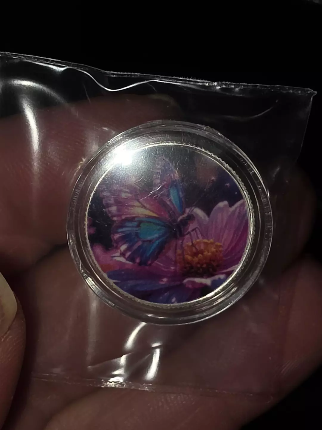 WINGS AT DAWN ONE TENTH TROY OUNCE 999 FINE SILVER thumbnail