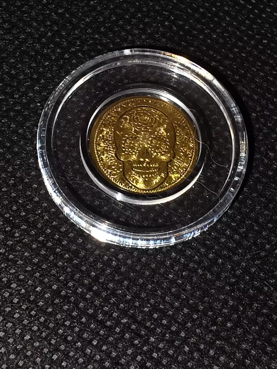 Dia De Los Muertos Gold Round 1/100 oz .999 fine thumbnail