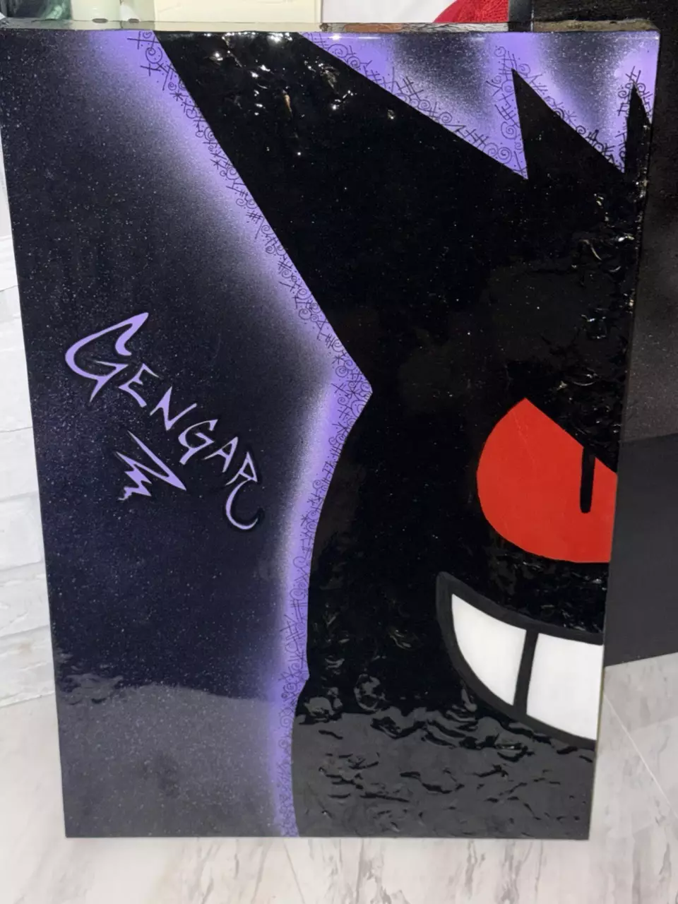Gengar painting 24x30 double stretched canvas thumbnail