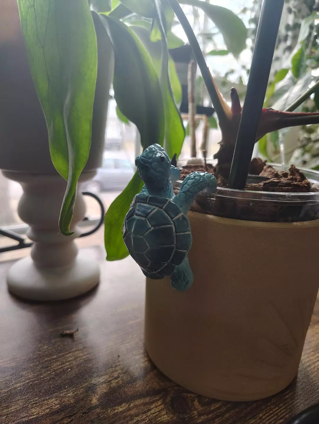 Blue Sea Turtle Pot Pal thumbnail