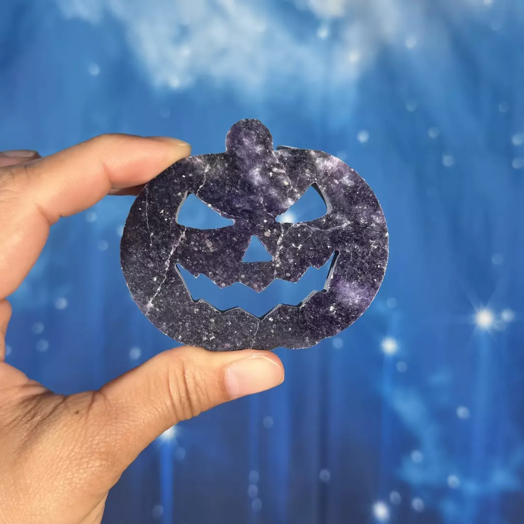 Lepidolite pumpkin, 22o thumbnail