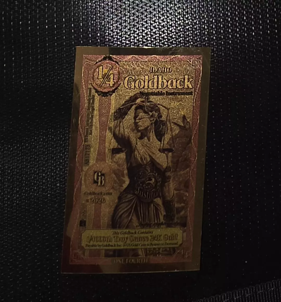 1/4 Idaho Goldback thumbnail