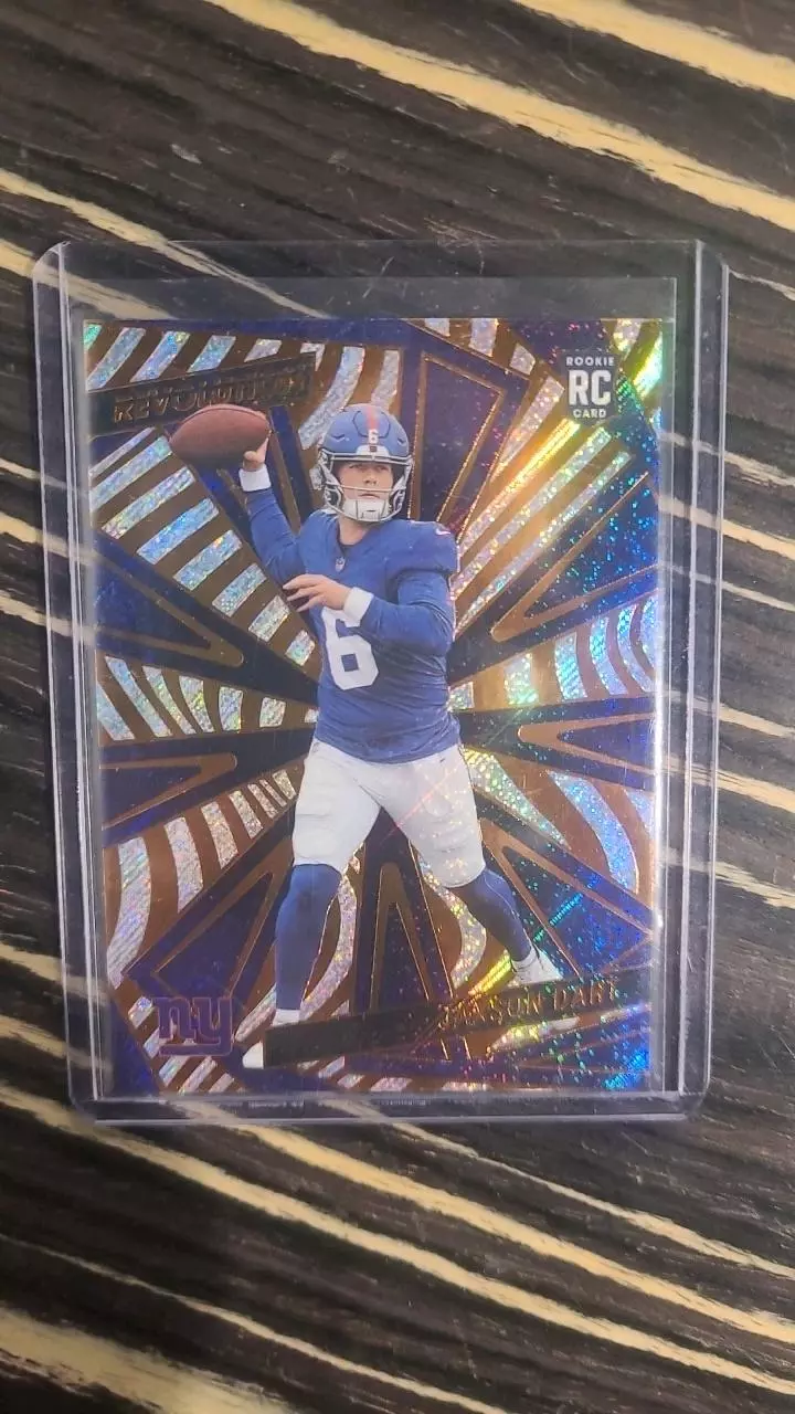 Jaxon dart giants football card revolution 2025 thumbnail