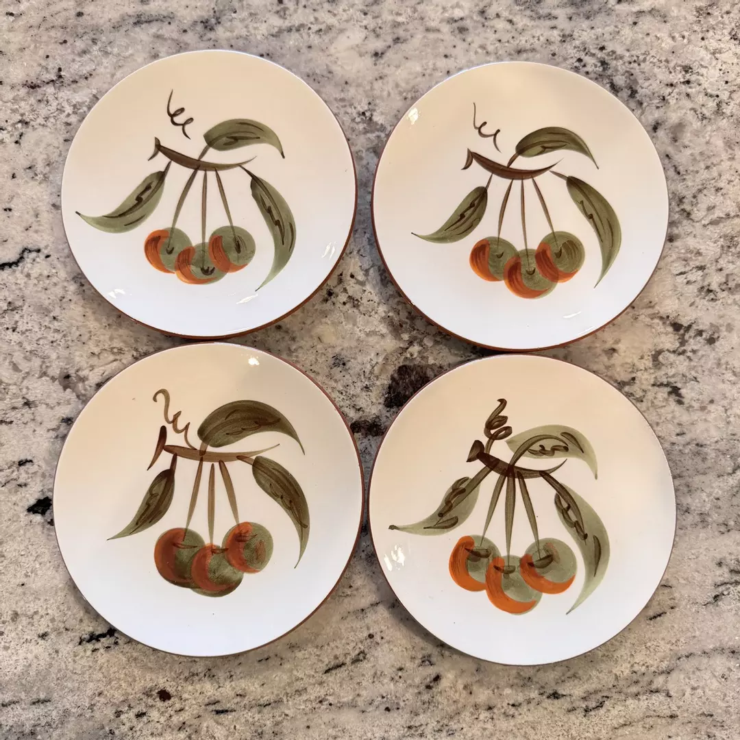 Stangl Pottery Cherry Dessert Plates thumbnail