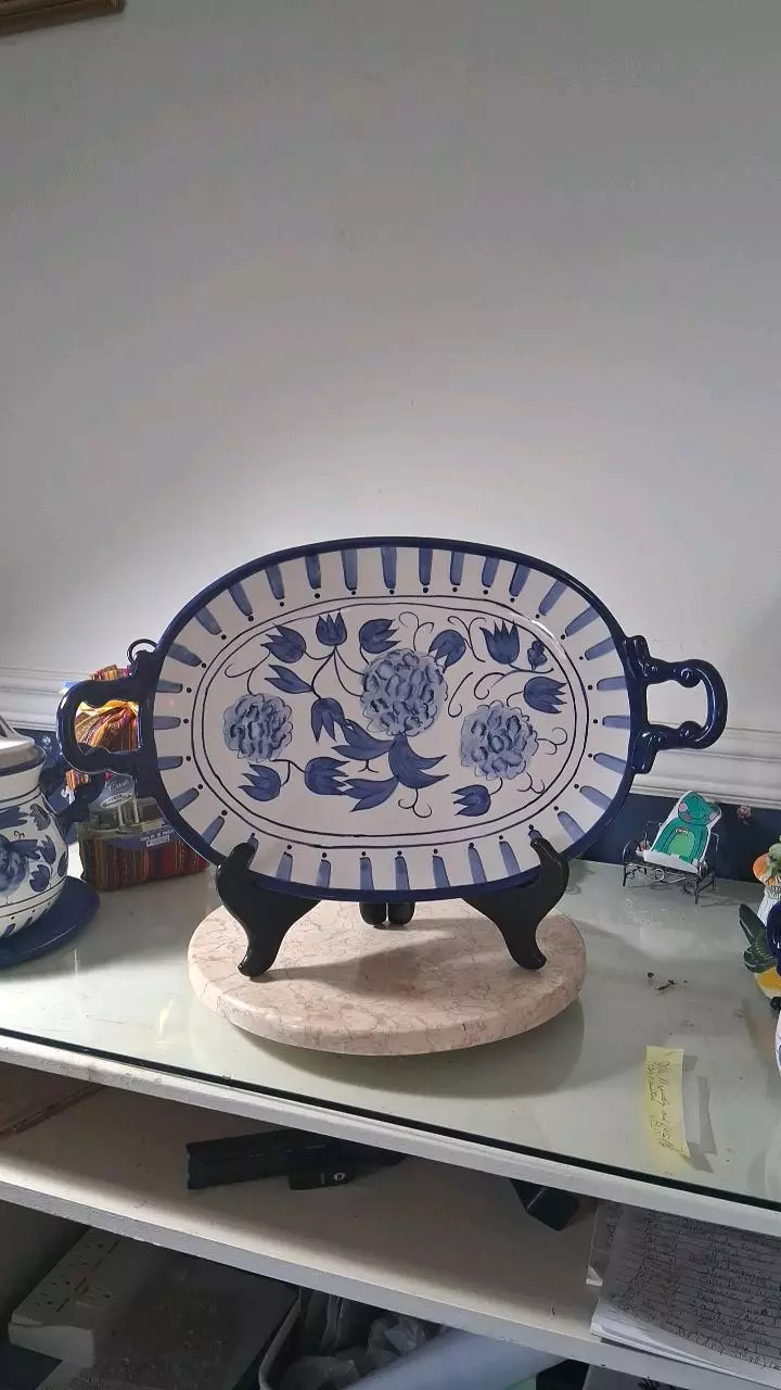 Blue Rhapsody oval platter thumbnail