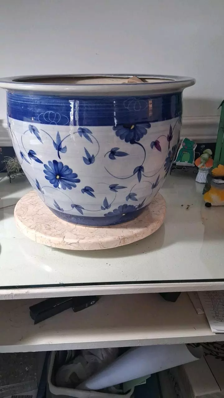 Blue and White large pot thumbnail