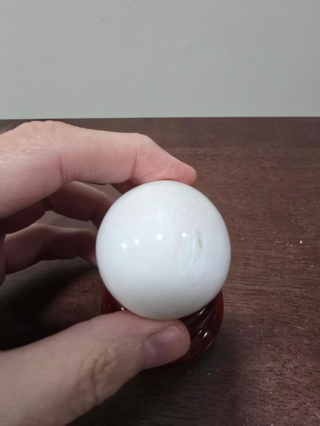 Scolecite Crystal Sphere 45 mm thumbnail